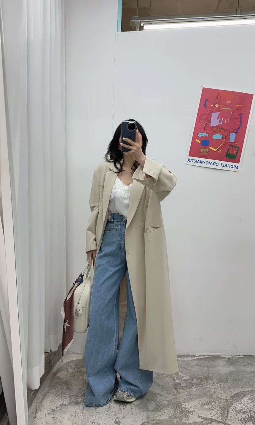 C19 前袋牛仔闊褲