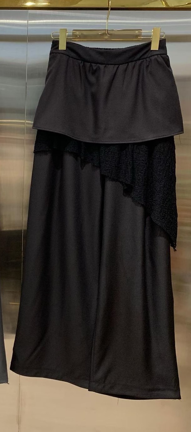 斜lace 假2 件西褲