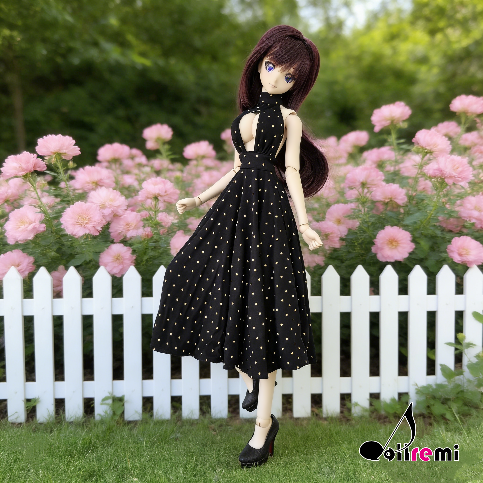 【dollremi】(DD0283D) 開胸長裙 Open chest Long Dress