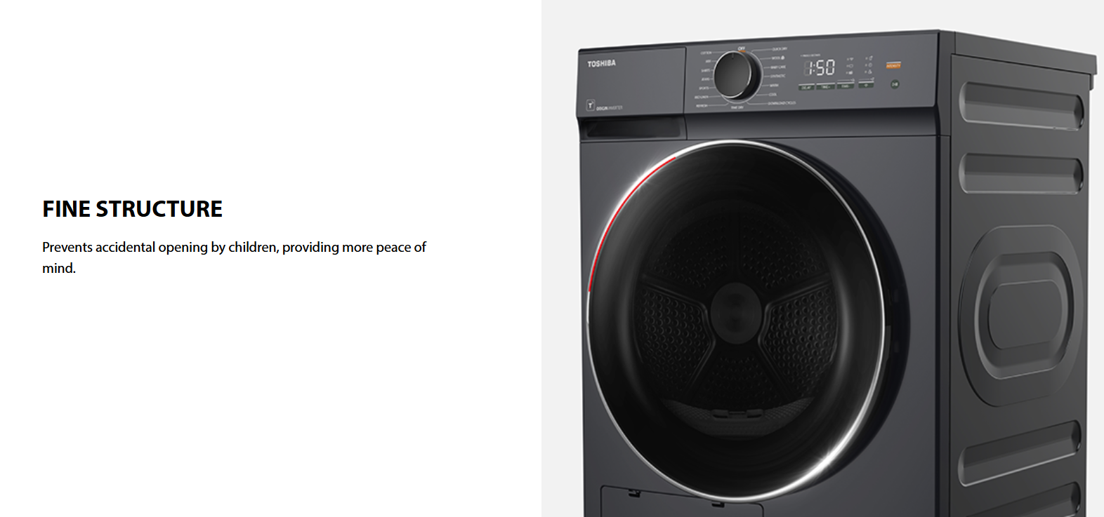 Toshiba 8.0 Kg T21 Heat Pump Dryer TD-E80BT21HWM(WW)