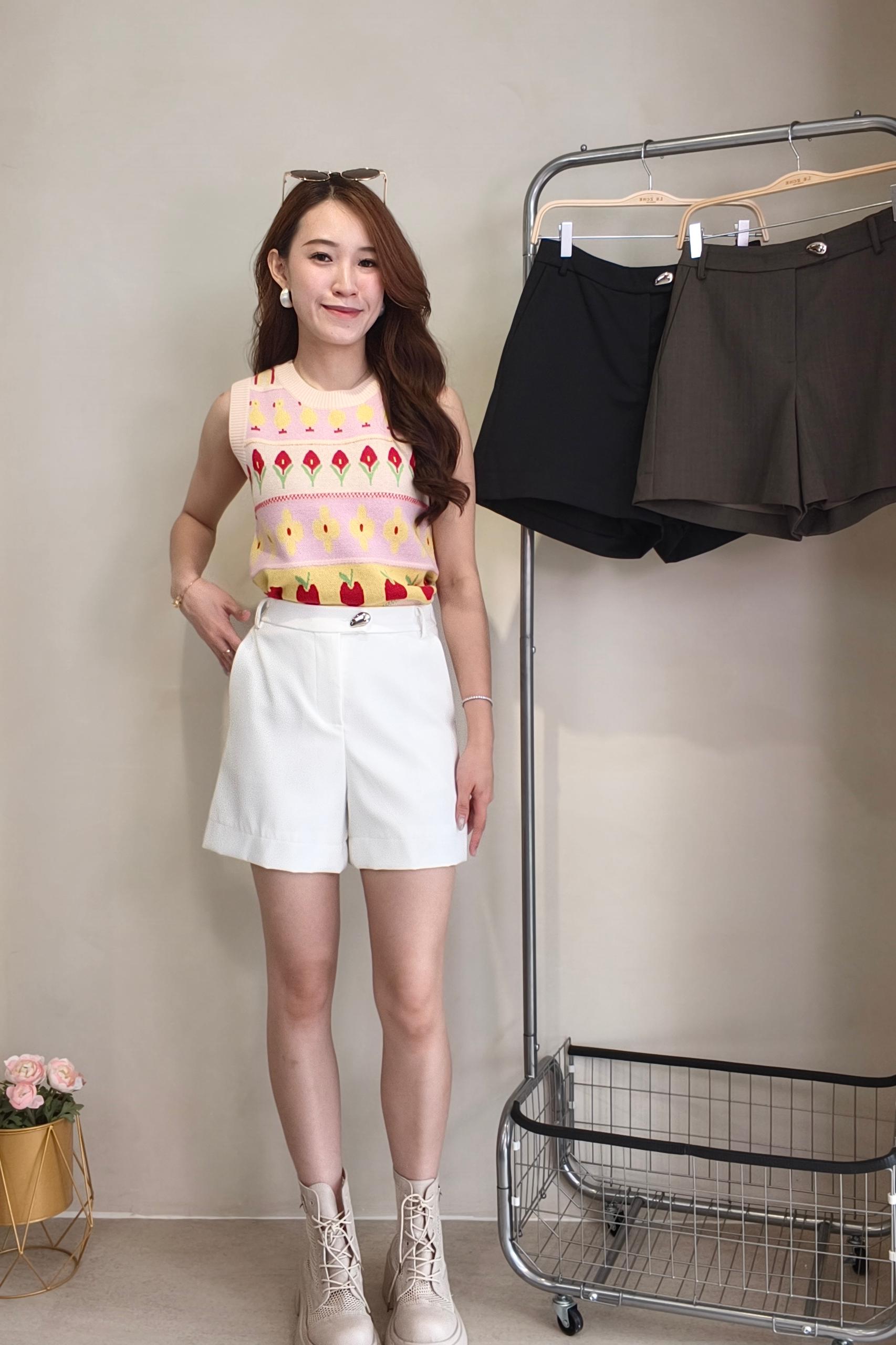 13141346 Refined High-Waist Tailored Shorts