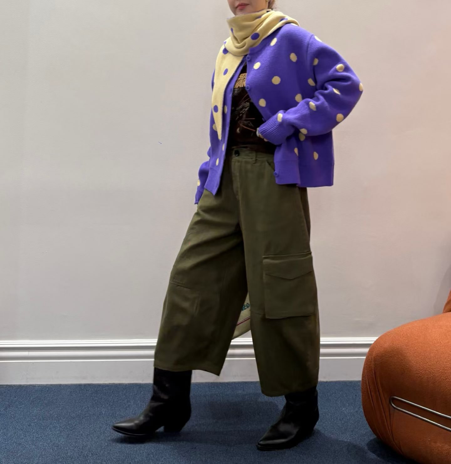 (2026FW) 2ND K - CARDIGAN WITH SCARF