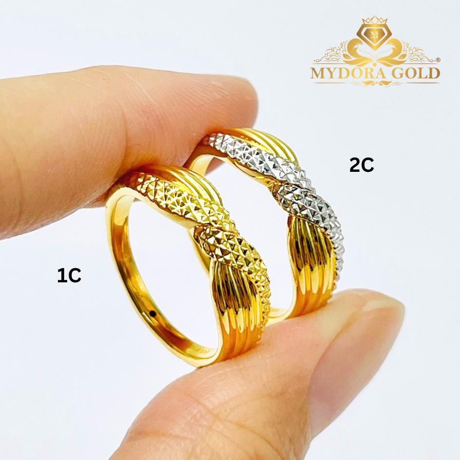 MYDORA Cincin Silang Twist (5G) l EMAS 916/22K