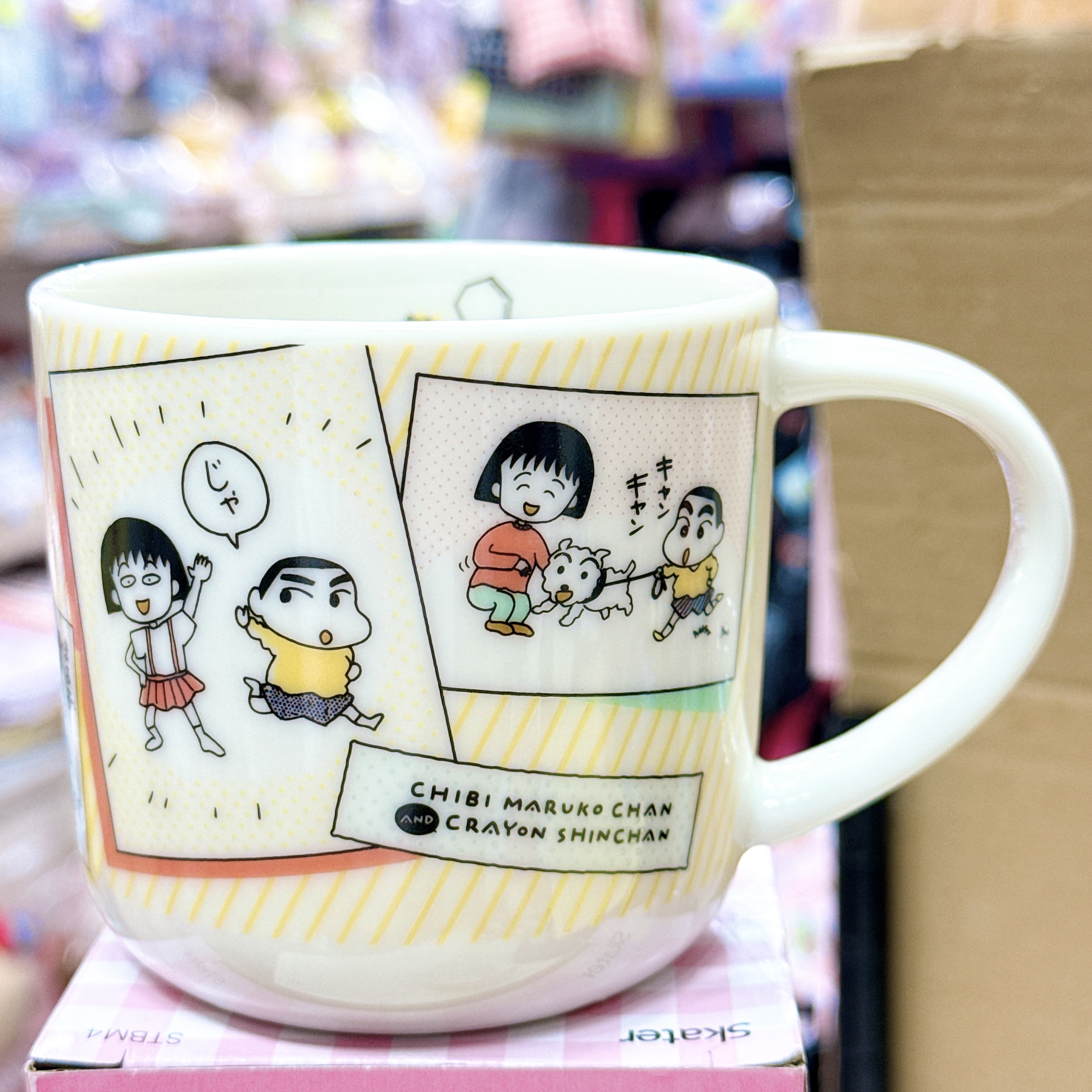 日本製 小丸子 聯乘 蠟筆小新 陶瓷杯
