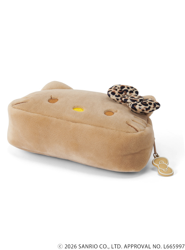 🎀【預訂】小麥色肌膚 Kitty x GRL 豹紋化妝包