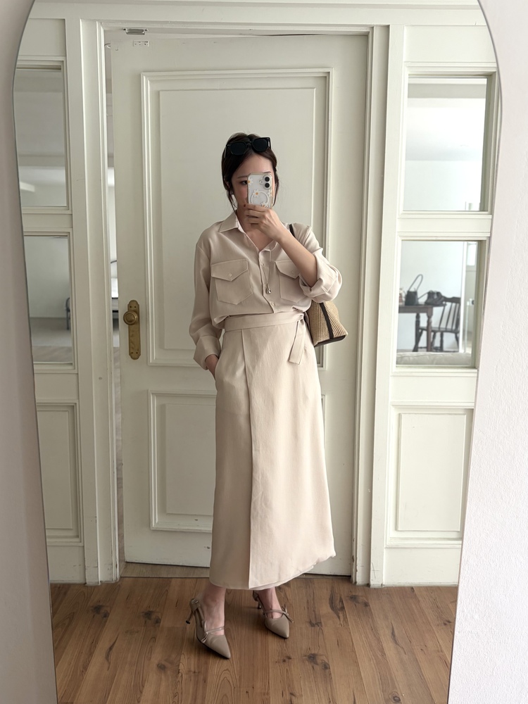 The Colette Wrap Set (Light Beige)