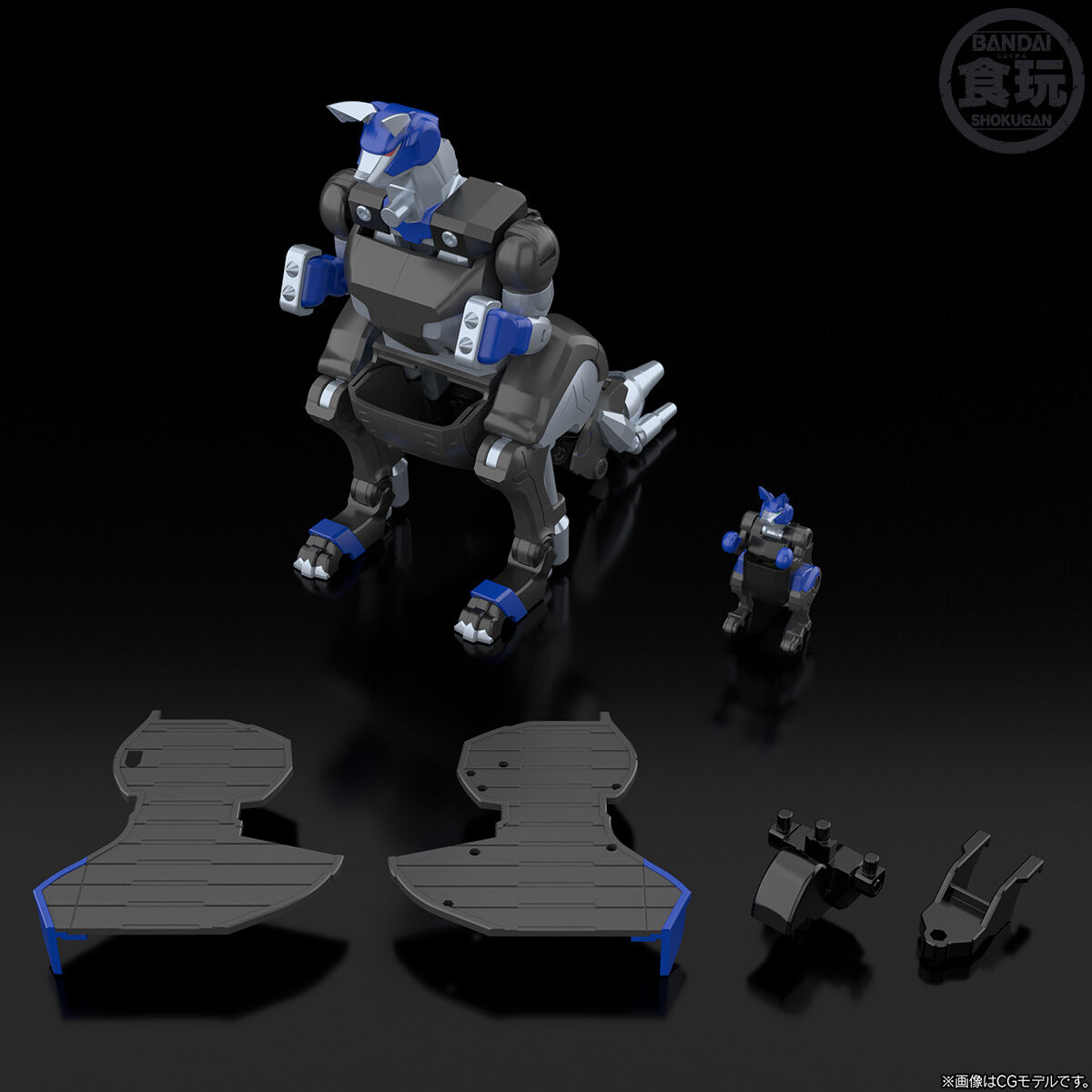 (預訂訂金 $100) (總價 $277) (魂限) Bandai SMP [Shokugan Modeling Project] 百獸合體 百獸戰隊 百獸武裝系列 EXTRA 牙吠袋鼠 食玩 (行版)