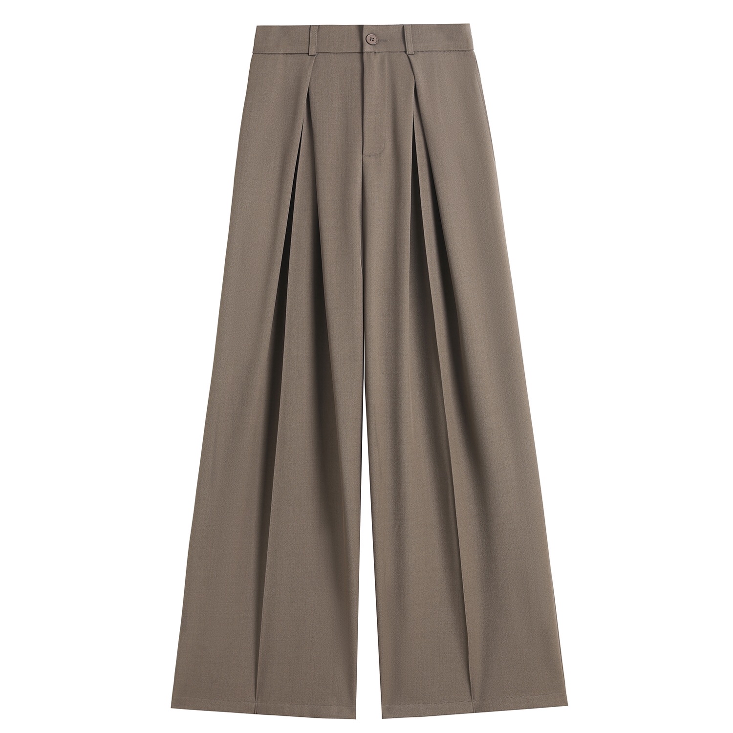 B150(66019) 韩系气质显瘦双暗捏痕开角西装3色阔腿长裤