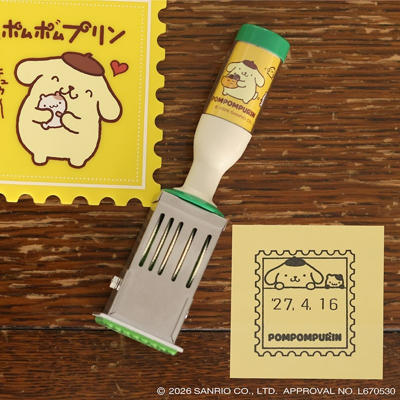 🌸 【預訂】Pompompurin 日期蓋印 - Pompompurin 30th x 郵便局