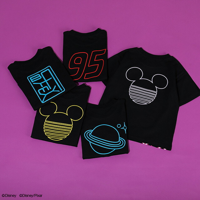 🆕【⭐訂購⭐】 🇯🇵日本直送 🌀#Disney ❣️ #親子裝❣️ 霓虹印花 蓄光 短袖 tee 🌀 [ELCA-0175] [260402]