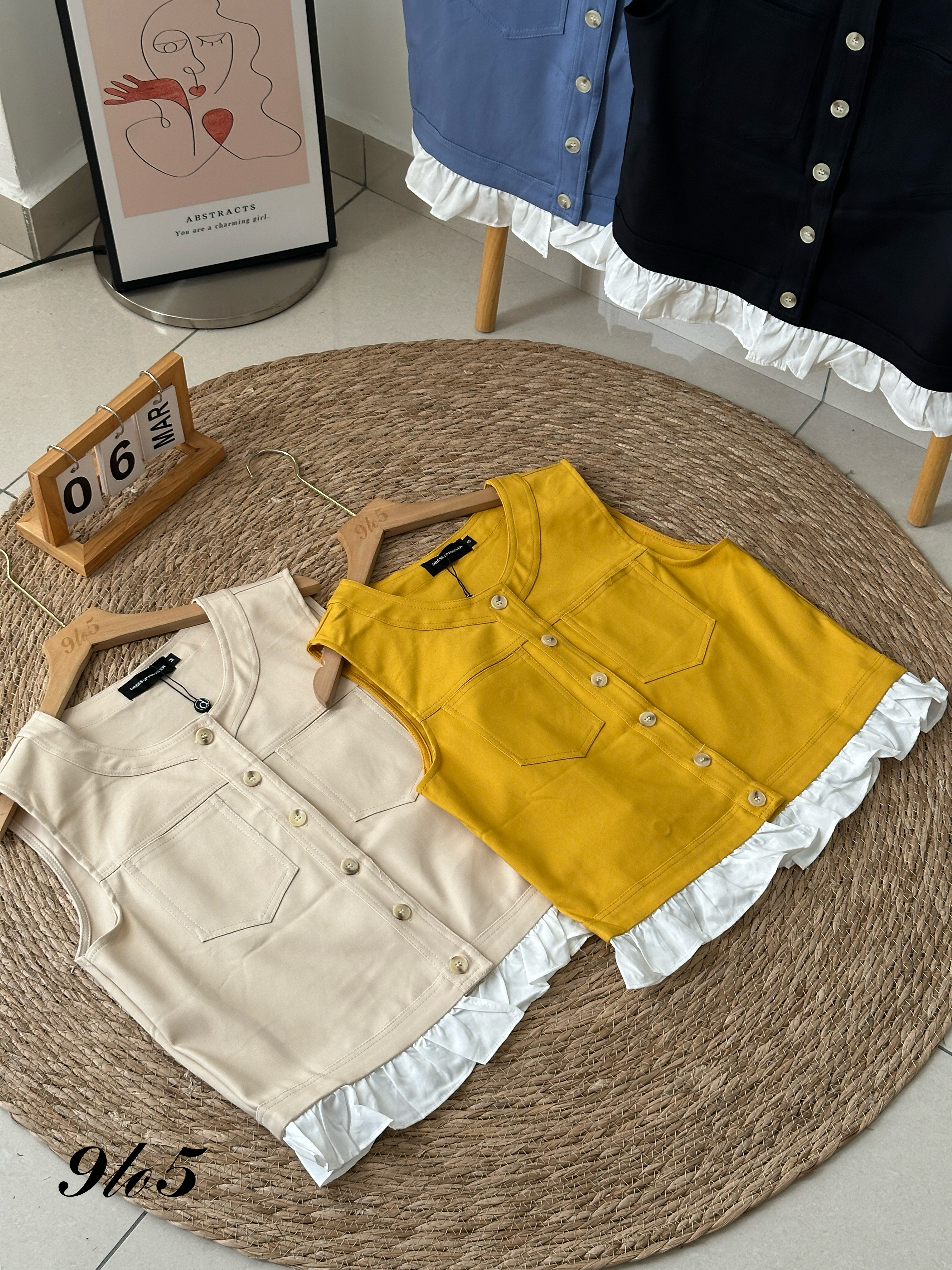 T4000 Sleeveless Layered Top - 4 Colors 