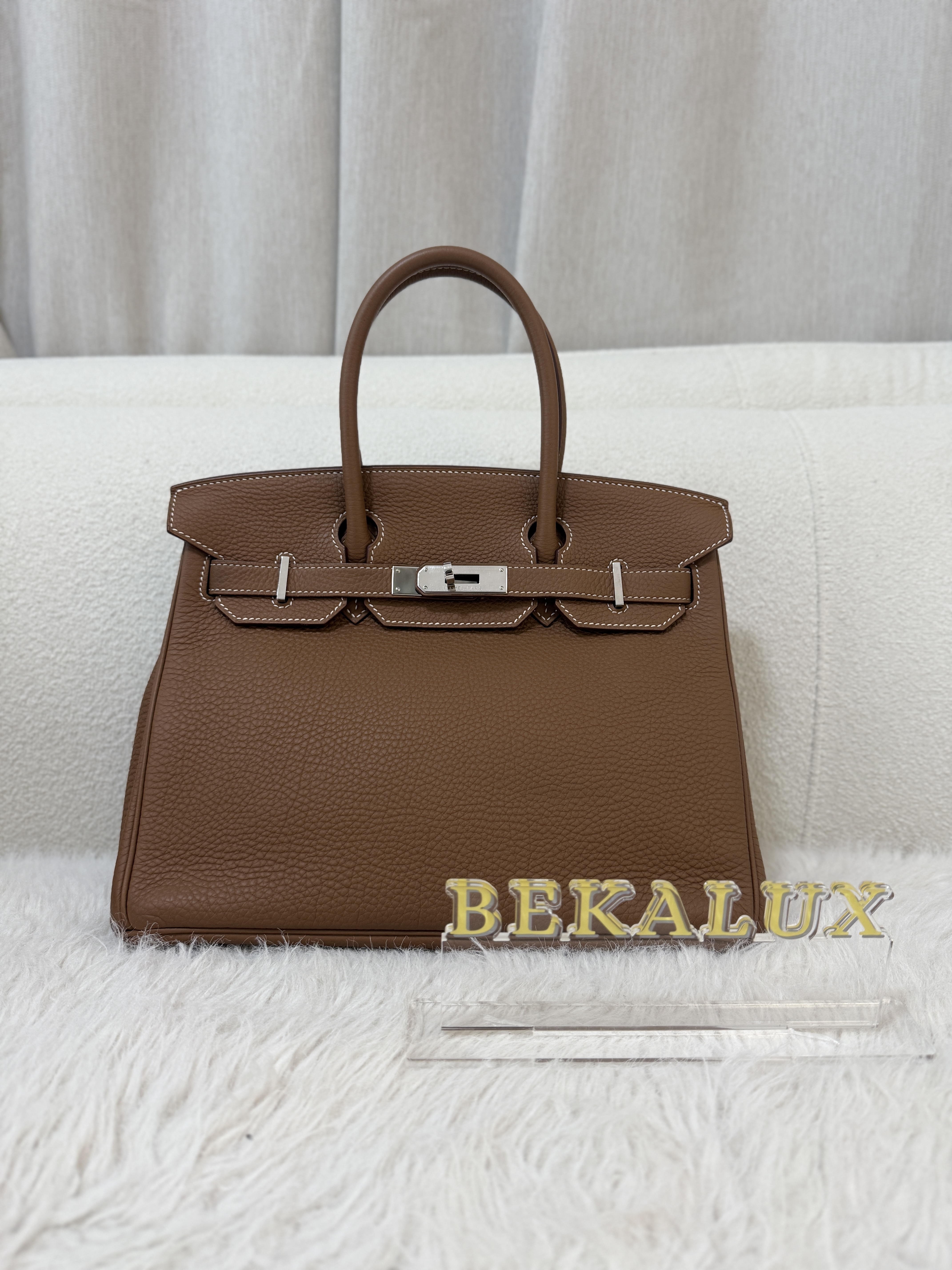 Pre-owned Hermes Birkin / stamp square Q