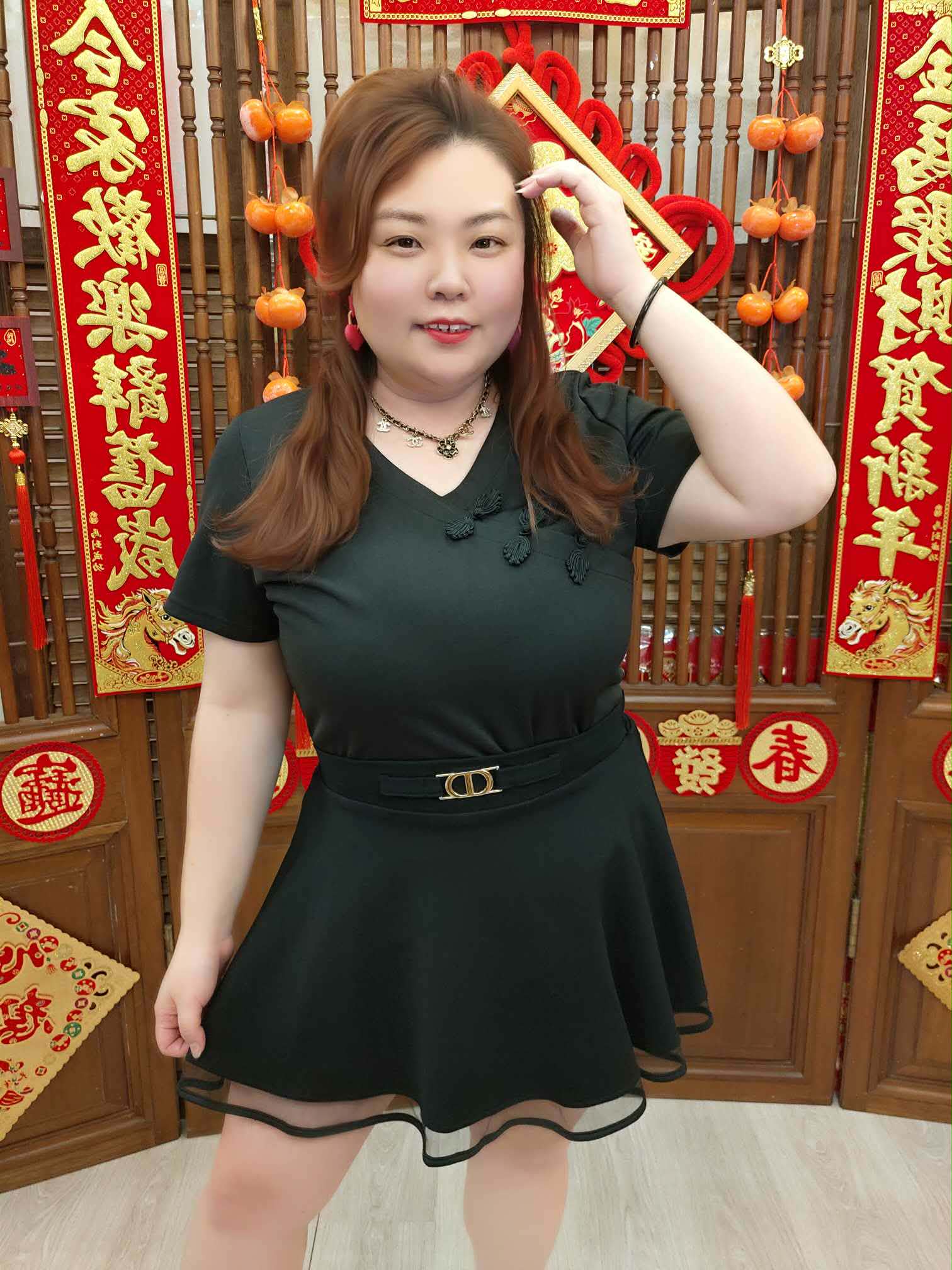 NFC02 TW#5267 中国风V领盘扣上衣