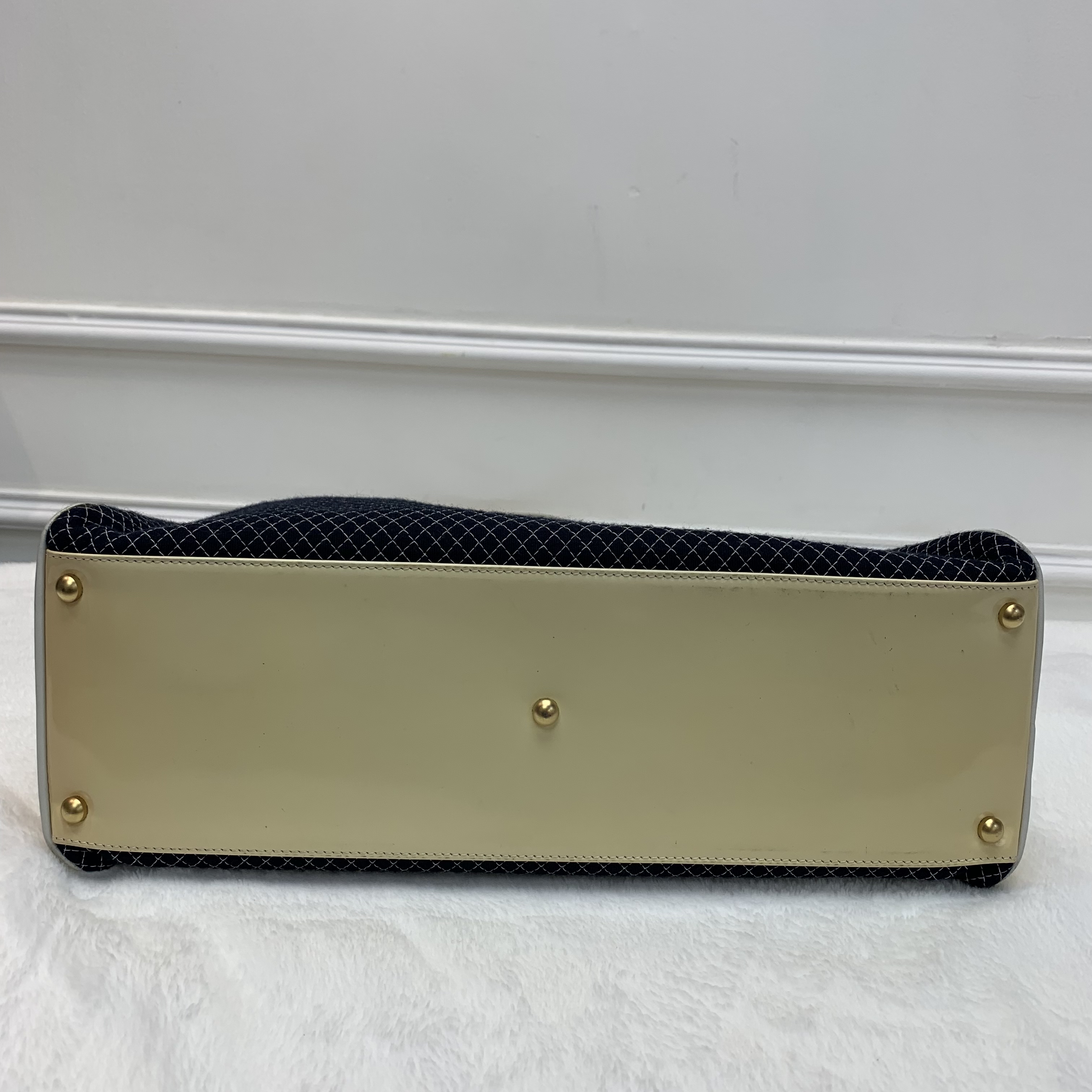 中古包💙Chanel漆皮拼布保齡球