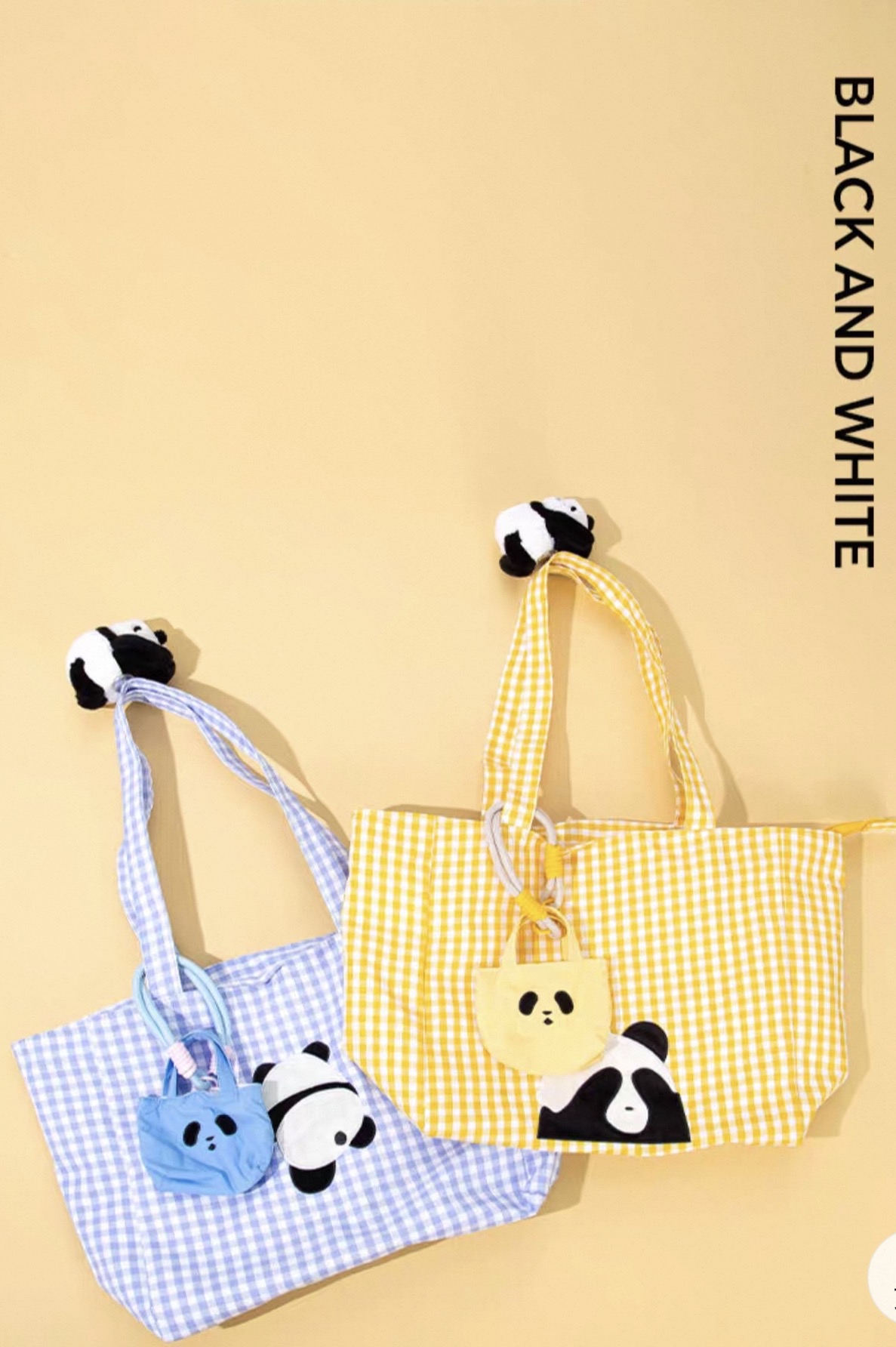 Black & White Panda Shoulder Bag