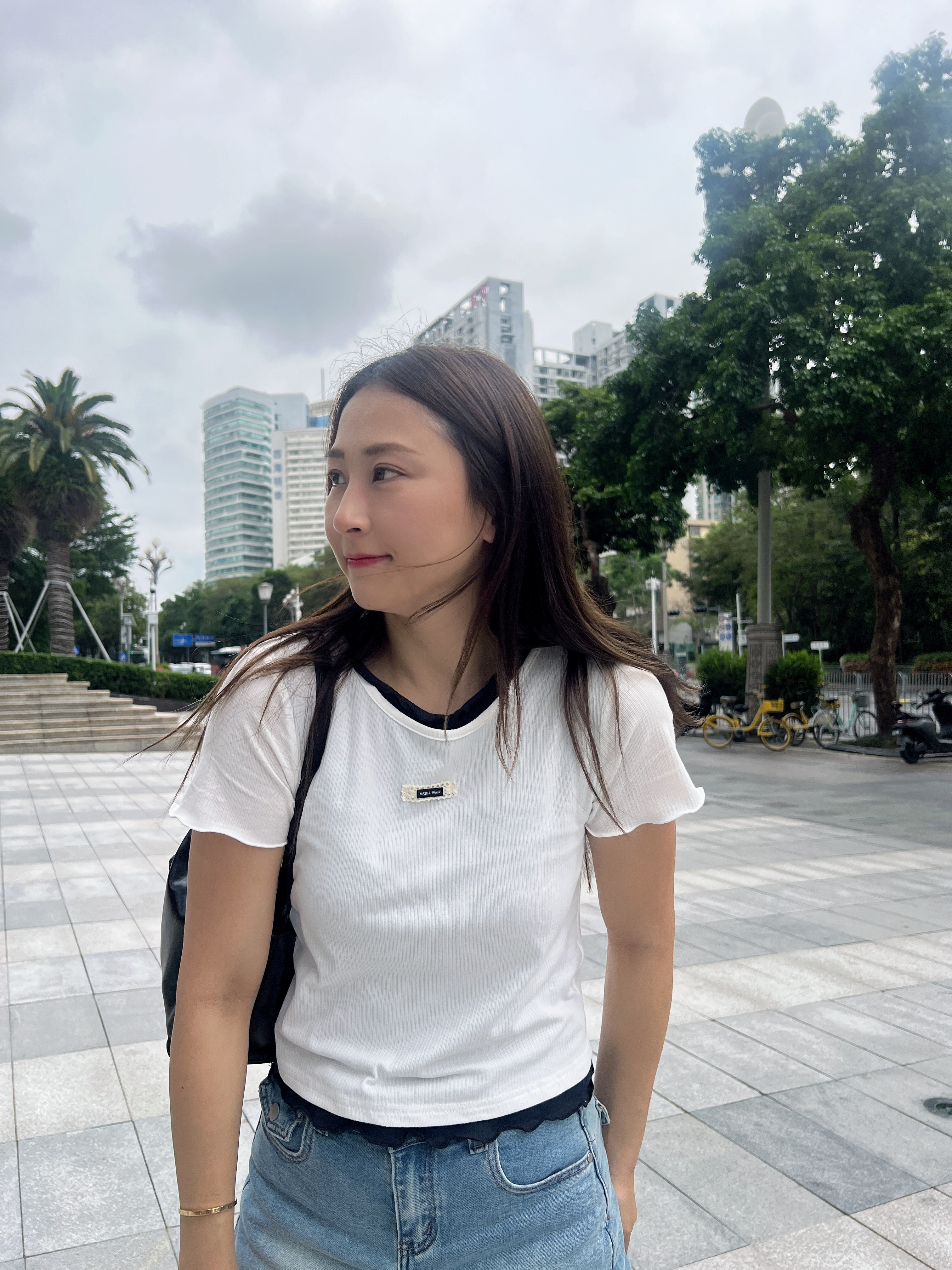 拼色木耳邊Tee（兩色）