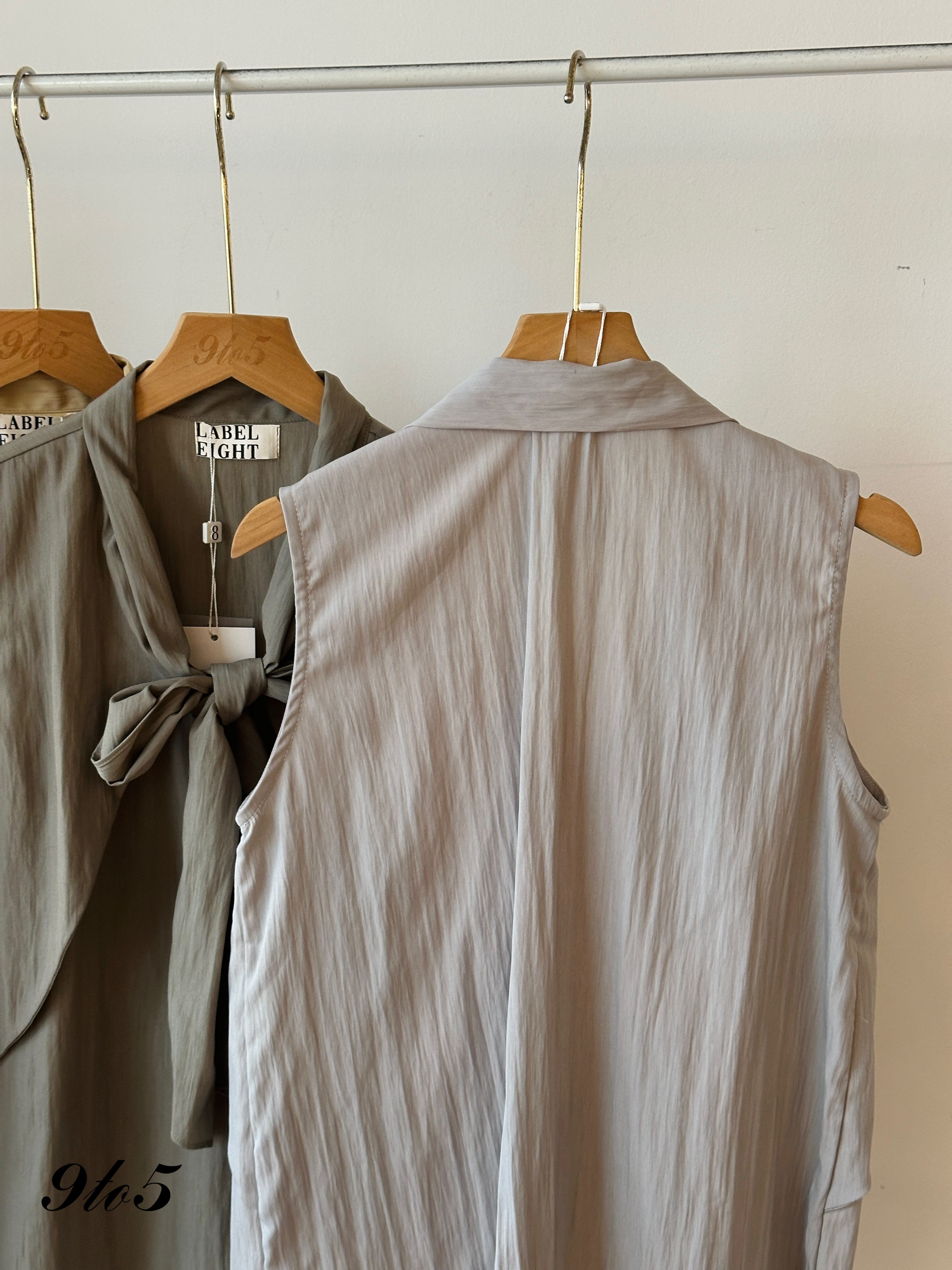 T3937 Sleeveless Bow-tie Top - 4 Colors