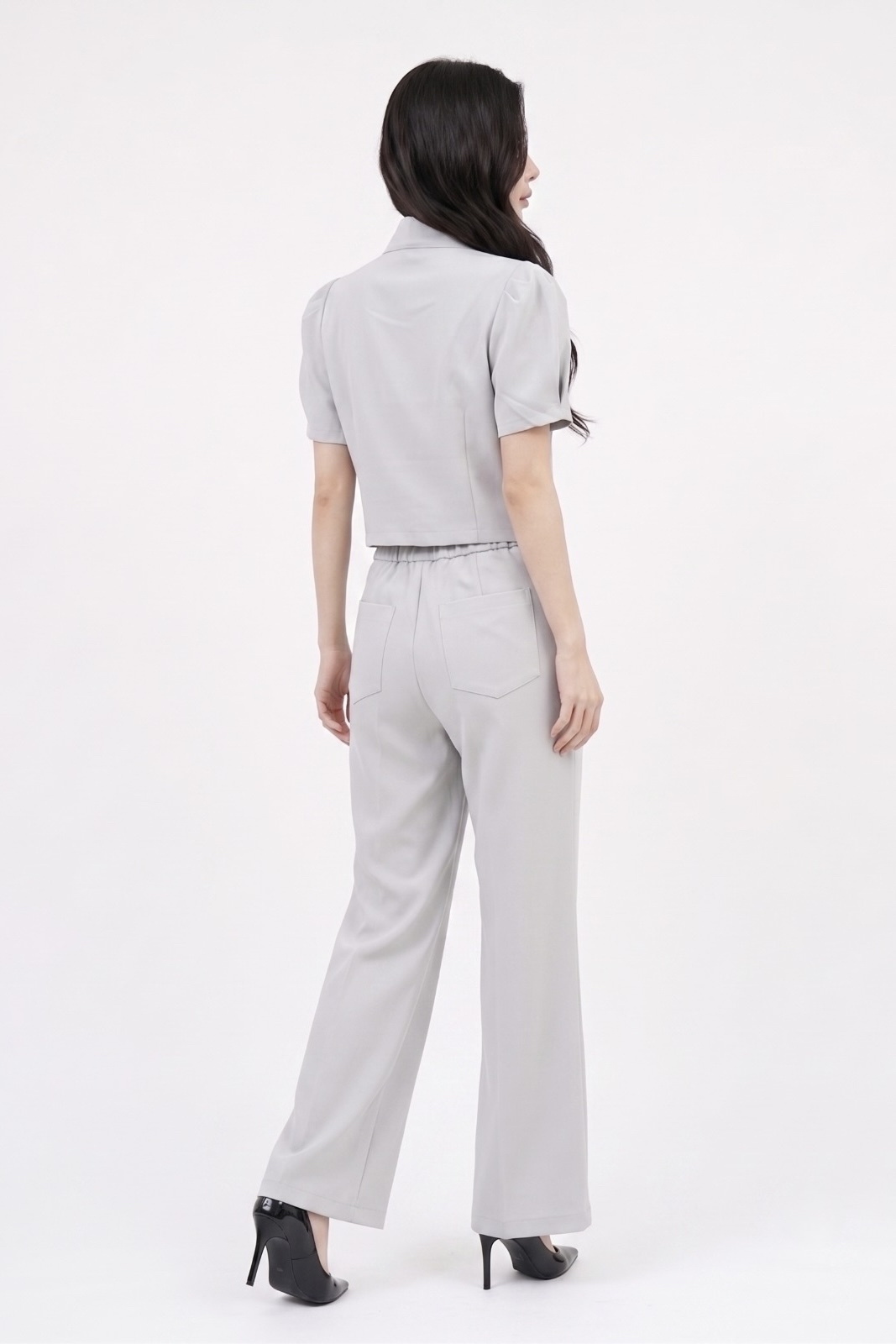 2151BB Elara Pearl Tie-Neck Blouse
