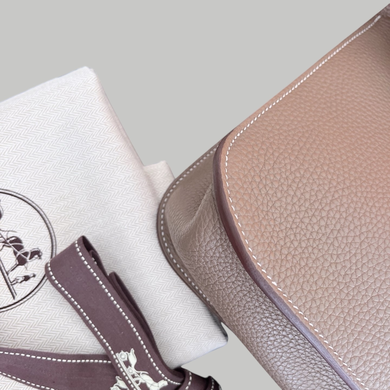 Hermes Halzan 31 大象灰銀扣