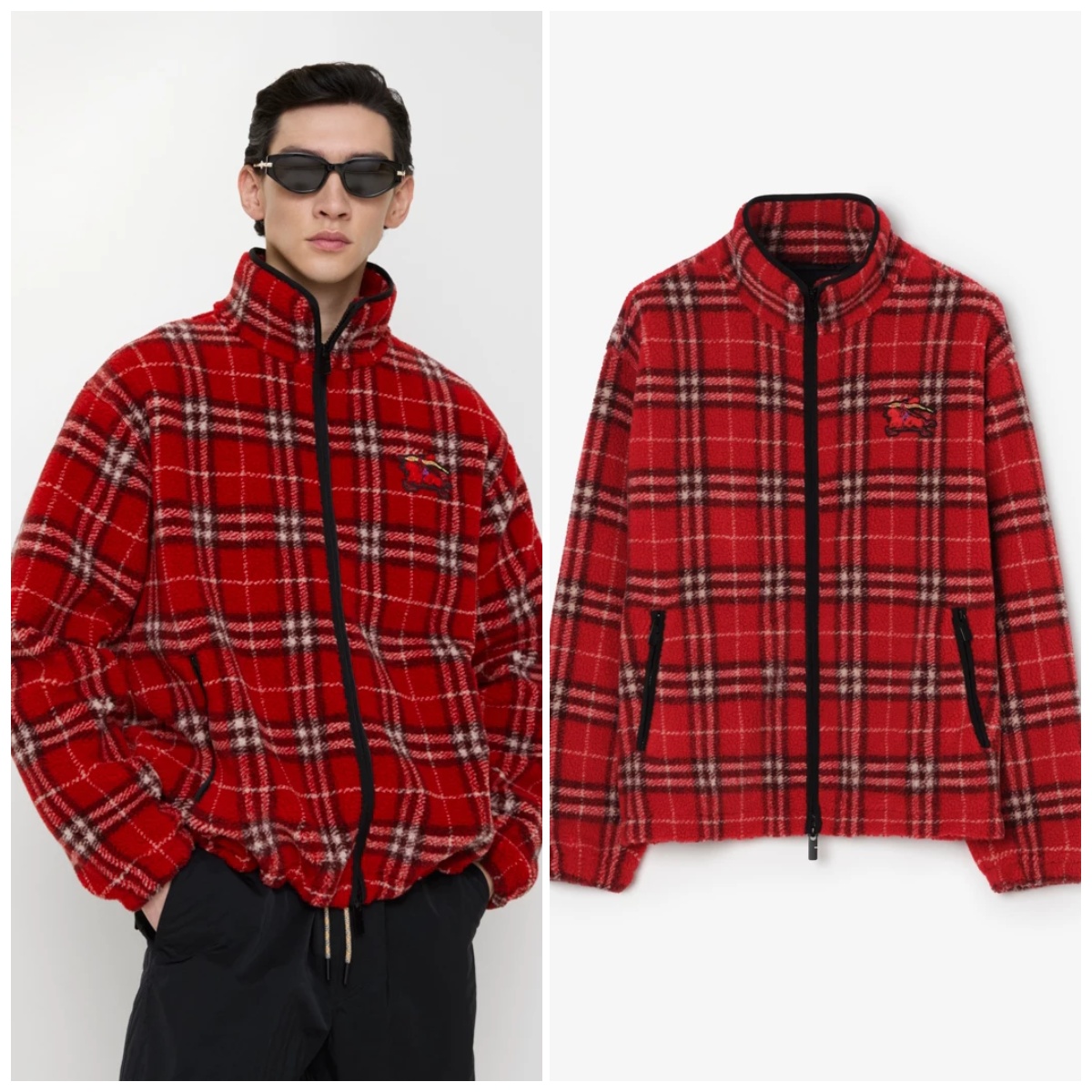 Burberry 馬年限定搖粒絨拉鍊外套