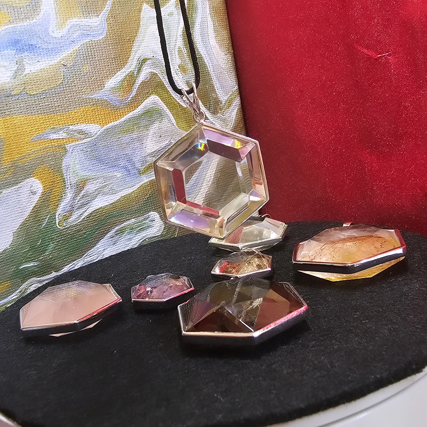 白琉璃六芒星925銀大衛星