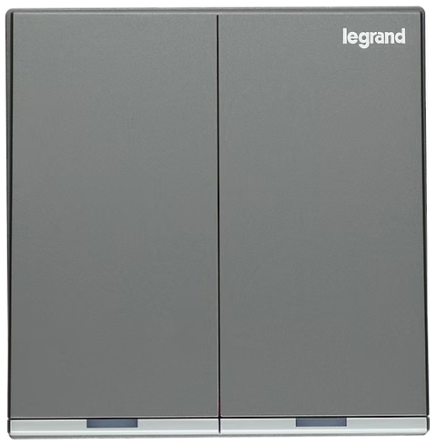 Legrand Galion 深沙銀 20A孖位 燈曲