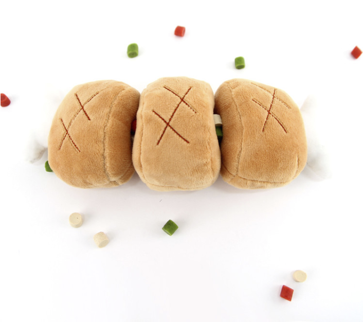 *SuperPet 🇰🇷 狗狗BBQ烤肉大大隻益智嗅聞玩具