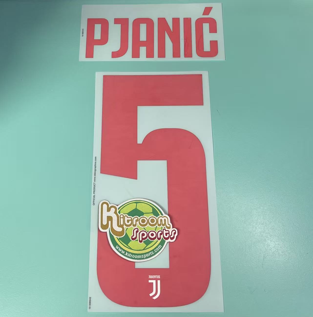 2019-20 Juventus Away Nameset #5 PJANIC