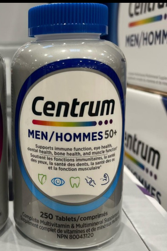 加拿大直送 善存 50+ 女/男士綜合維他命/礦物質 250片