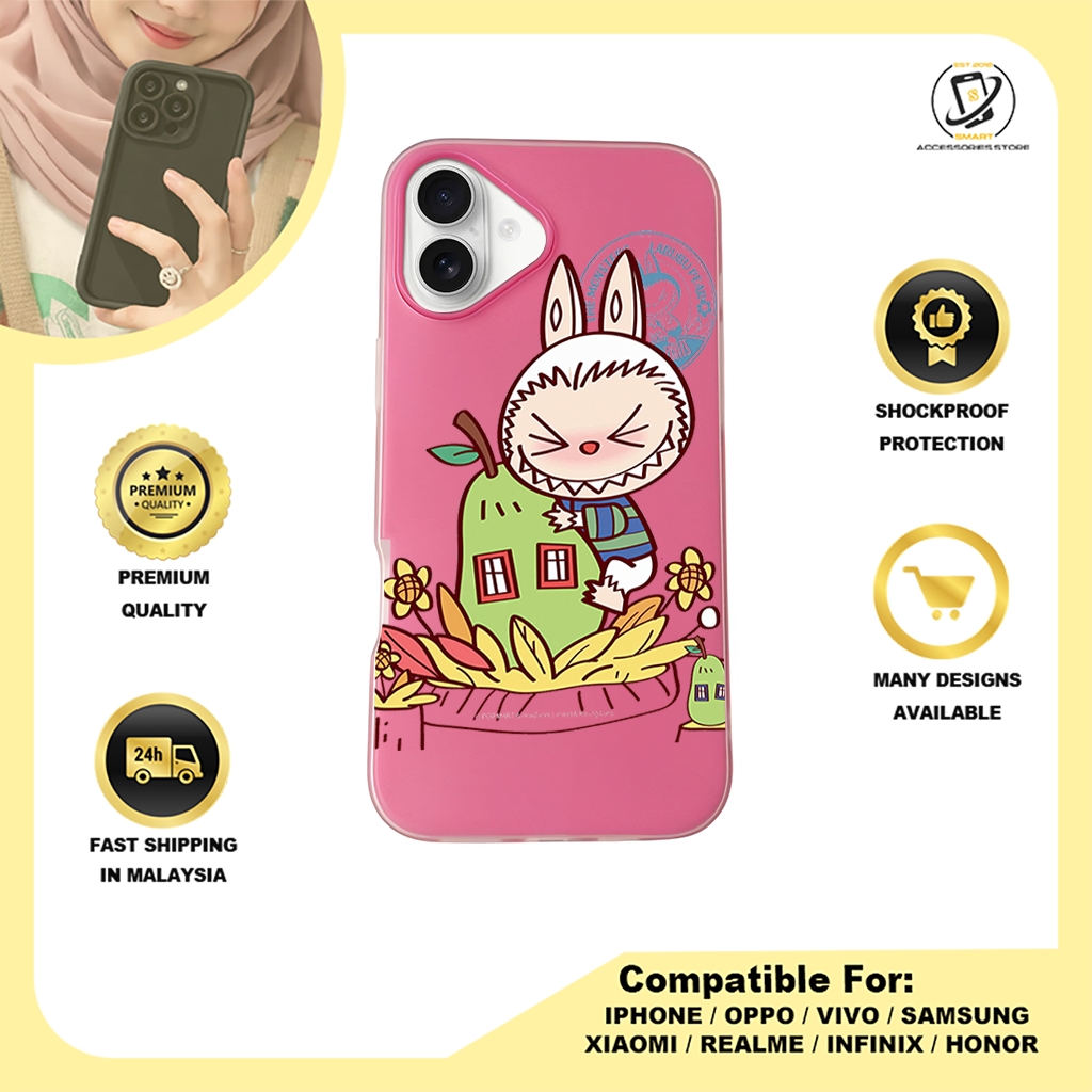 JELLY CASE PHONE FOR IPHONE - DESIGN LABUBU A