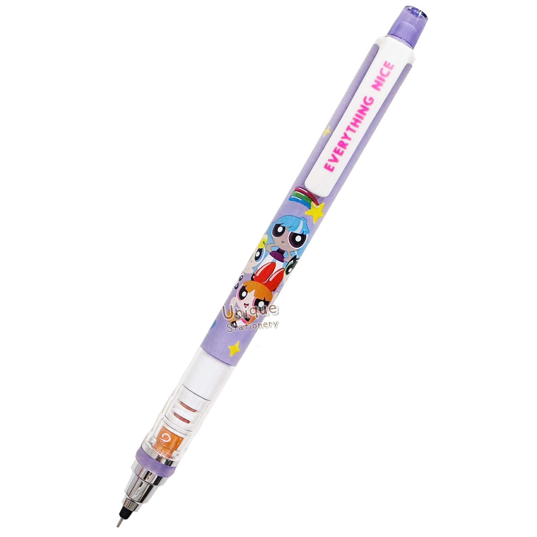 現貨｜飛天小女警 The Powerpuff Girls 日版 Uni KURU TOGA 0.5mm 不斷芯旋轉自動 鉛芯筆 (307313)