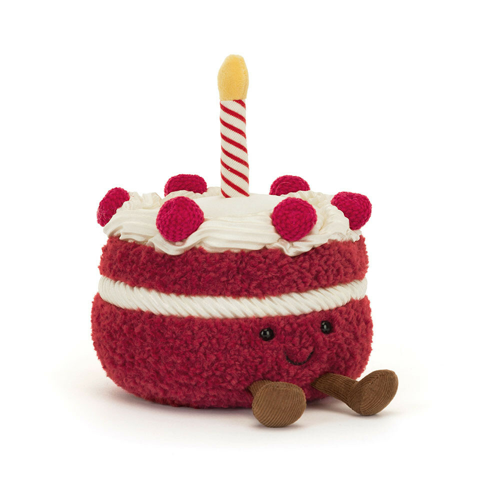 JELLYCAT Amuseables Cheri Cake 紅絲絨蛋糕