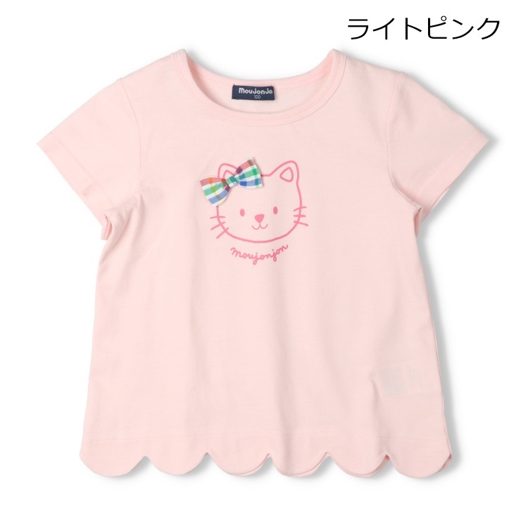 🆕【⭐訂購⭐】🇯🇵 日本直送 🌀🇯🇵 日本直送🇯🇵 兔仔 / 貓咪 蝴蝶結 扇形下擺 短袖Tee［2款選］🌀 [ELCA-0116][260413]