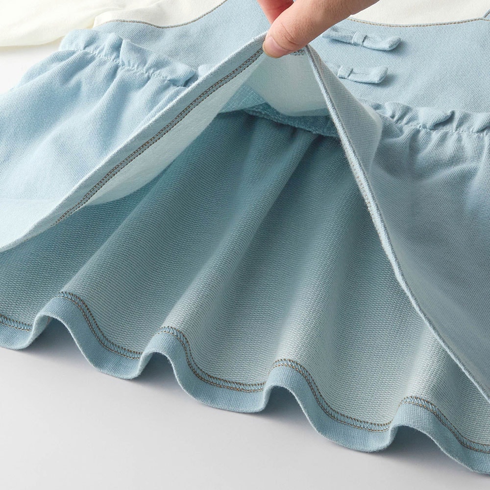 🆕【⭐訂購⭐】 🇯🇵日本直送🌀GITA牛仔風 針織緞帶 吊帶長袖上衣+短褲套裝［2款選］🌀[ELCA-0100][260412]