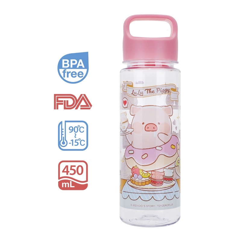 LuLu The Piggy 450ml BPA Free 膠水樽 (下午茶時光)(LU-7861-2)