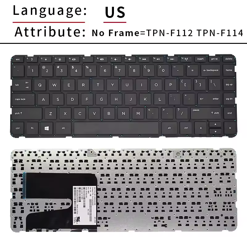 DSLA REPLACEMENT LAPTOP KEYBOARD HP Pavilion 240 G2 245 G3 14-N 14-R 14-D 14-G 14-n000 14-w000 14-d000 MP-13M56LA-698 PK1314C2A24 757922-161
