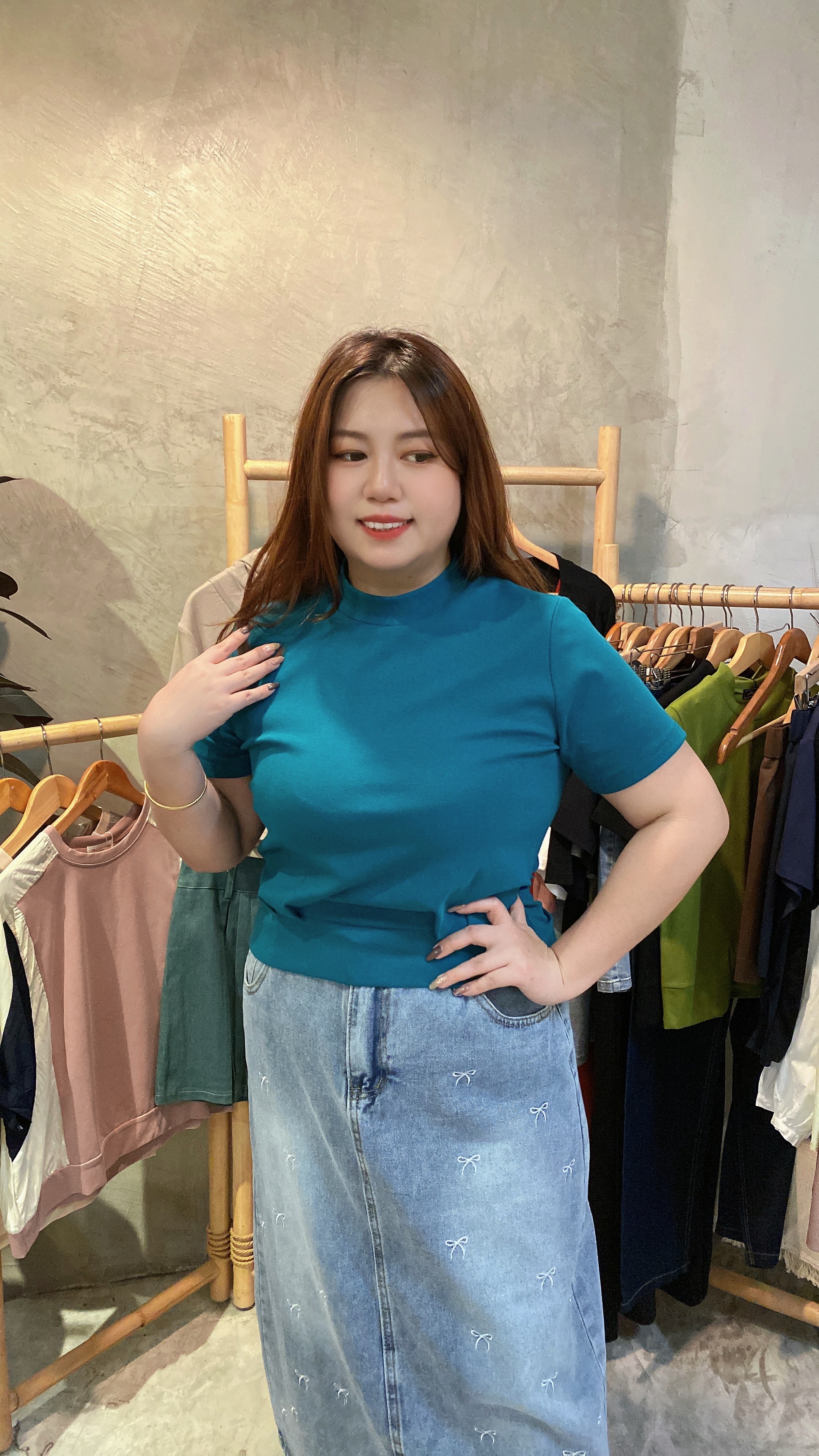 🎀4723号-圆领柔软短版上衣