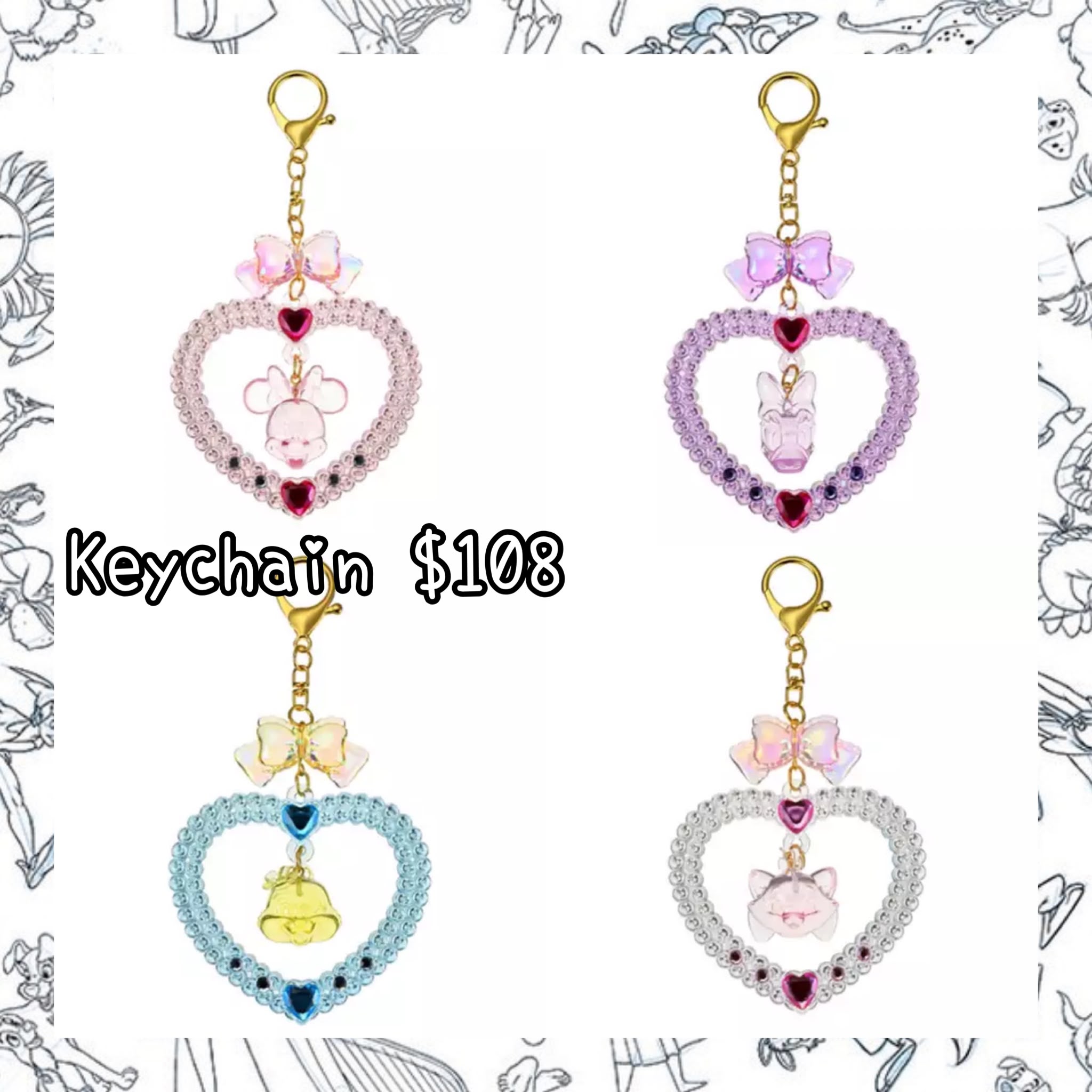 ：日本：LOVELY KEY CHAIN FES KEYCHAIN