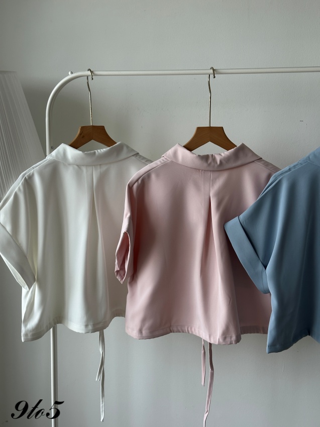 T4235 Short Sleeves Oversized Shirt