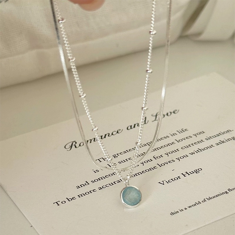 天然海蓝宝手链