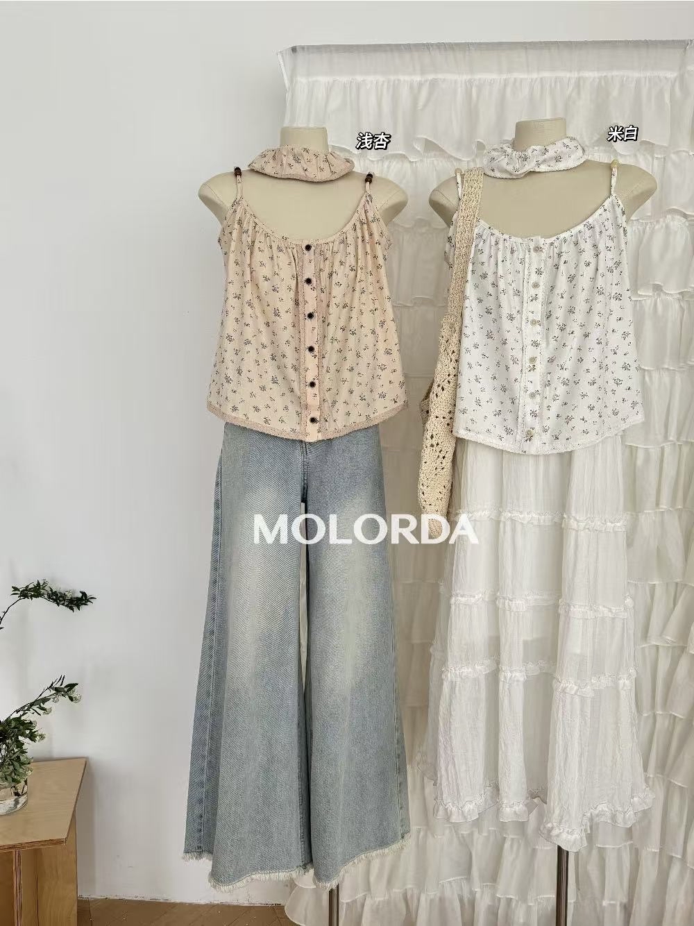 TP380韩系碎花吊带