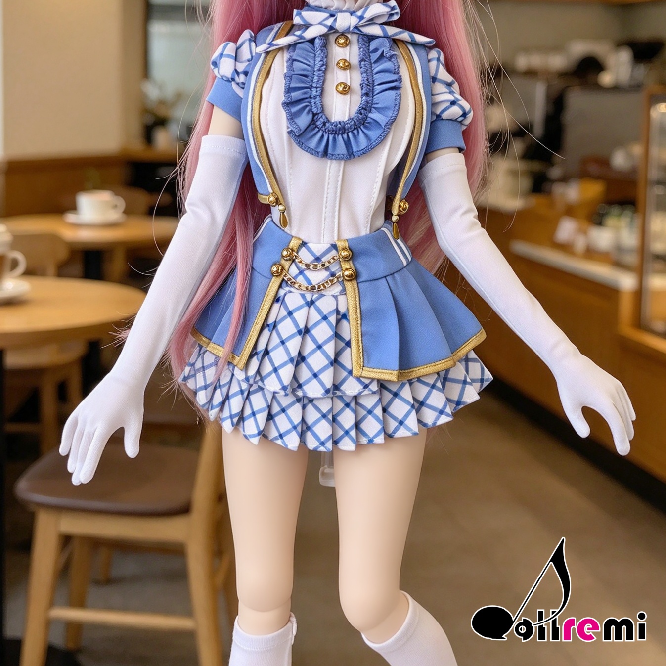 【dollremi】(A0126) 白色及肘手套 White Elbow-length gloves