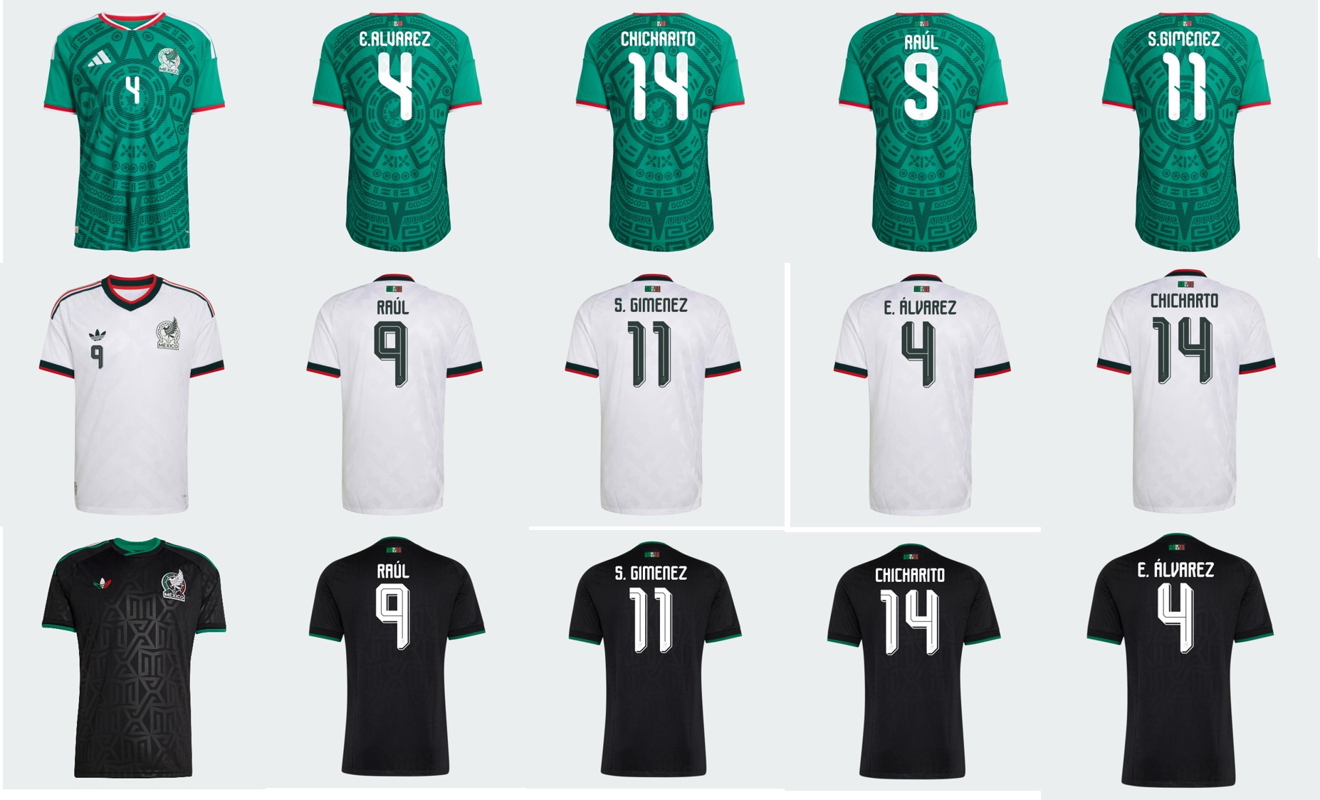 Mexico 墨西哥 2026 主場作客印字 (內有多選，不設單售)