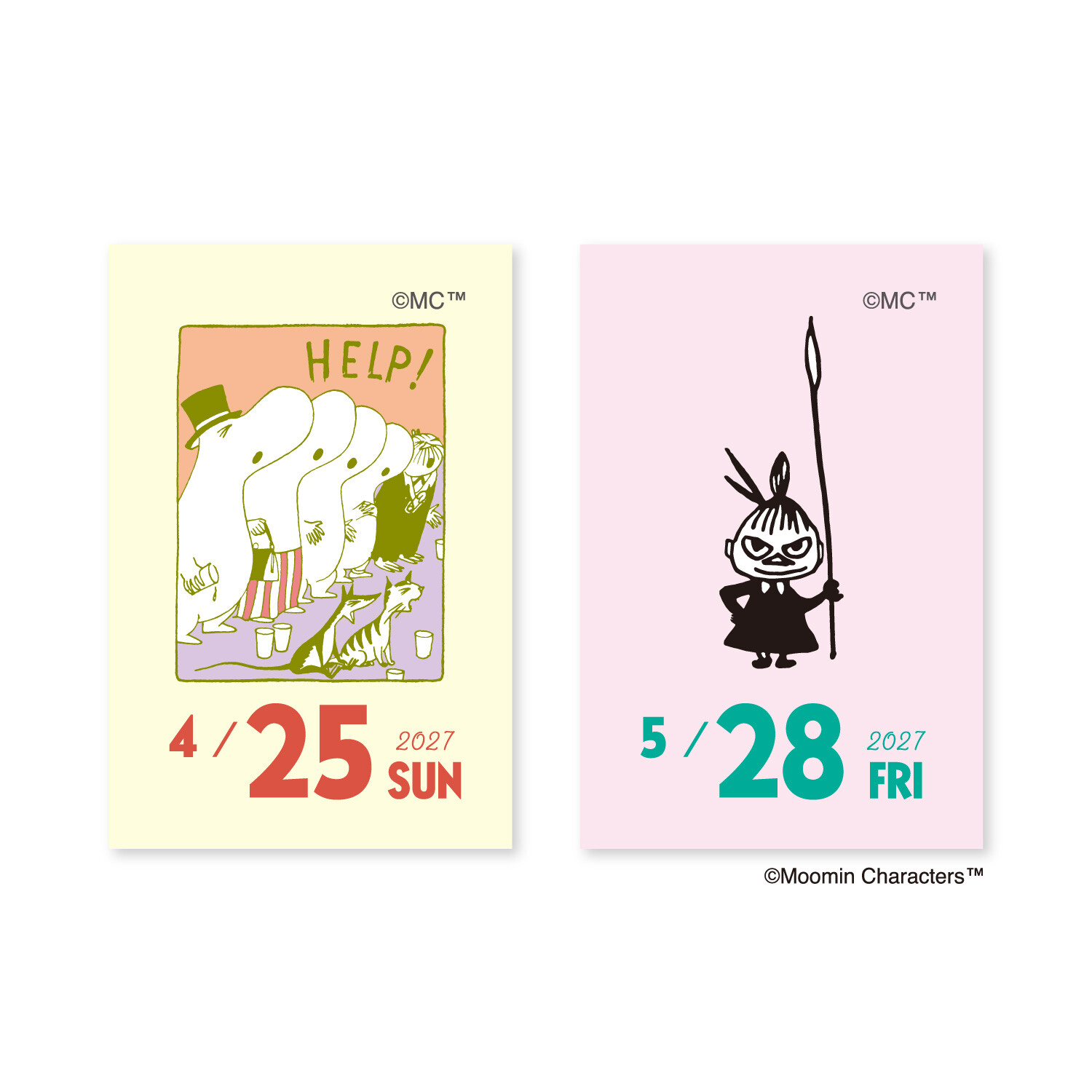 【2027日本限定】Moomin 姆明迷你撕頁日曆