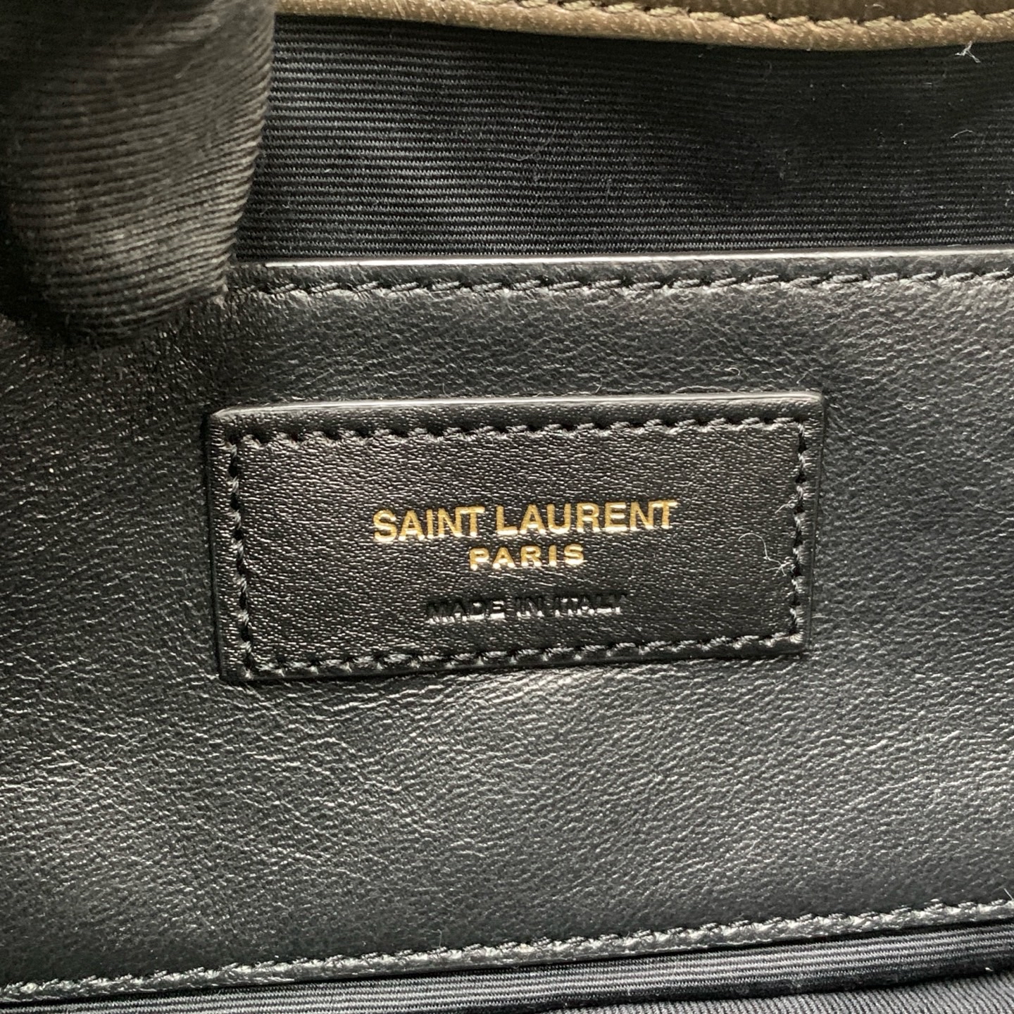 【預訂貨品】YSL Jamie橄欖綠色羊皮mini斜咩包 
