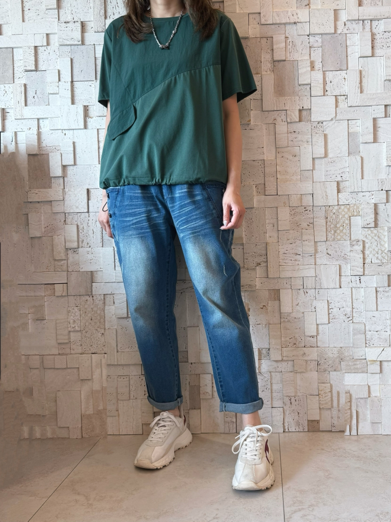 #2098 束帶拼布Top