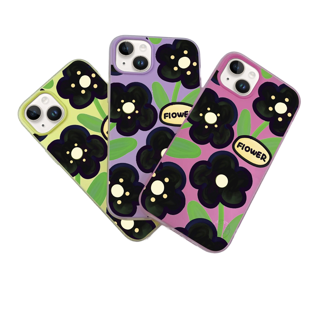 JELLY CASE PHONE FOR IPHONE - DESIGN FLOWER W