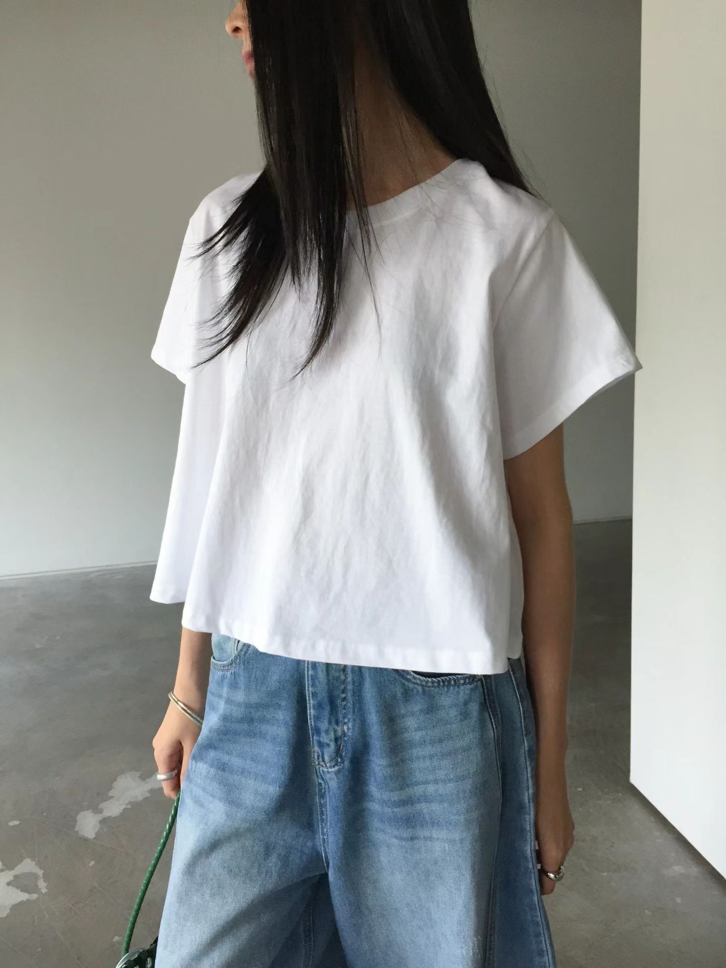 Basic crop tee #top134