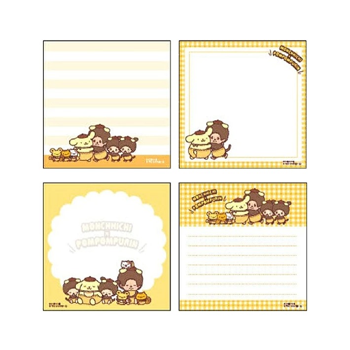 Monchhichi X 布甸狗 memo