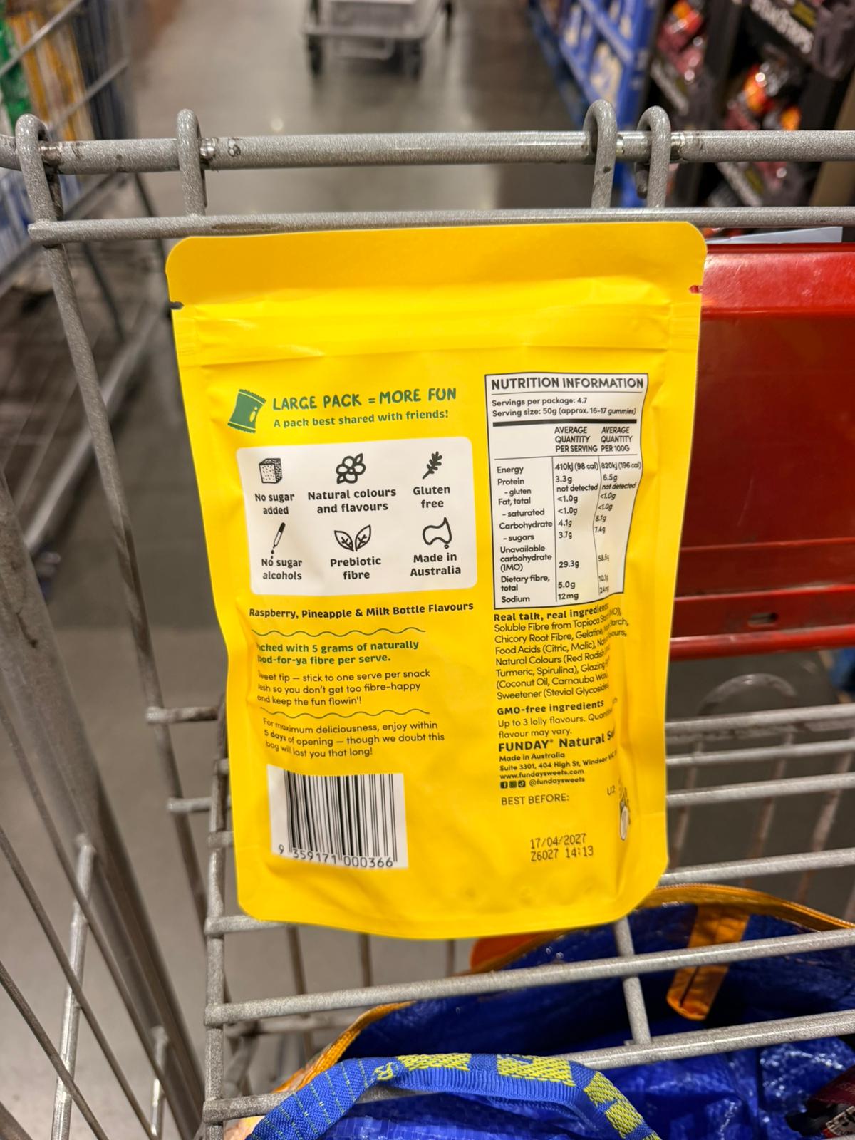 澳洲Costco 澳洲FUNDAY天然無加糖派對綜合軟糖（Party Mix - No Sugar Added）